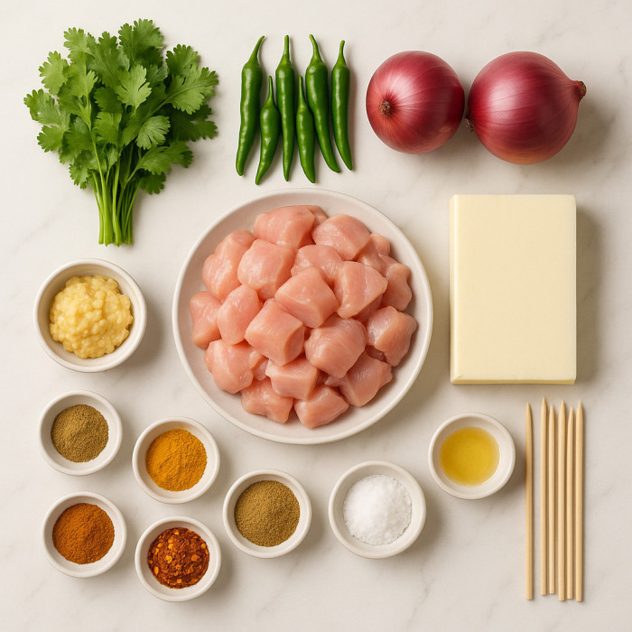 Chicken and Cheese on a Stick ingredients