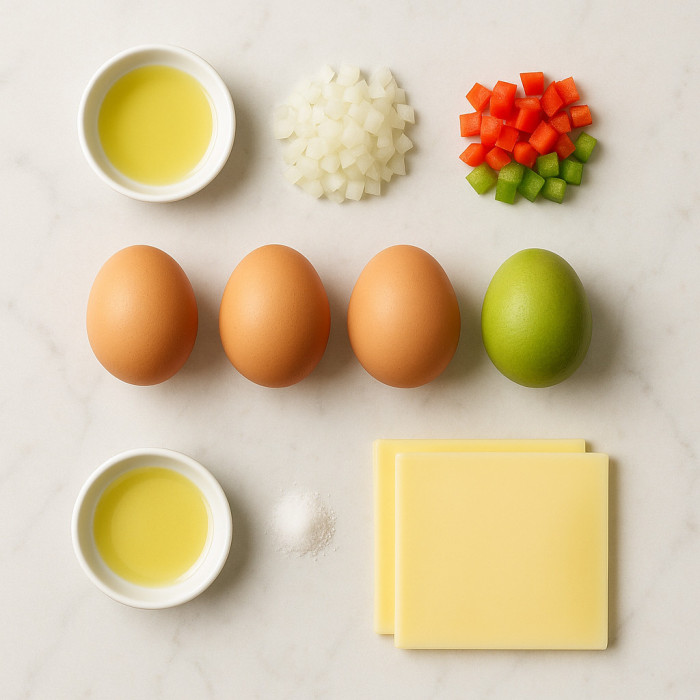 Egg and Cheese Omelet ingredients