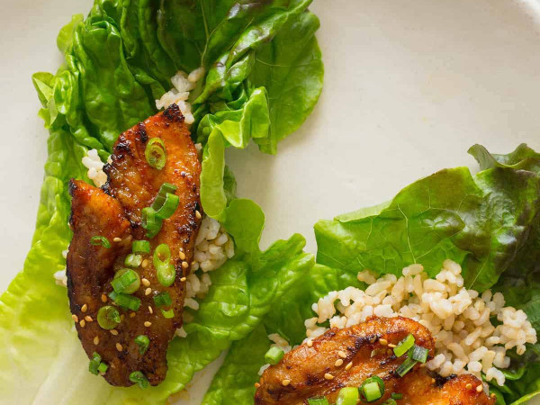 Herb-Infused Korean Grilled Pork Belly