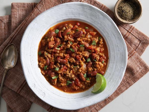 Creepy Slow Cooker Turkey and Lentil Chili