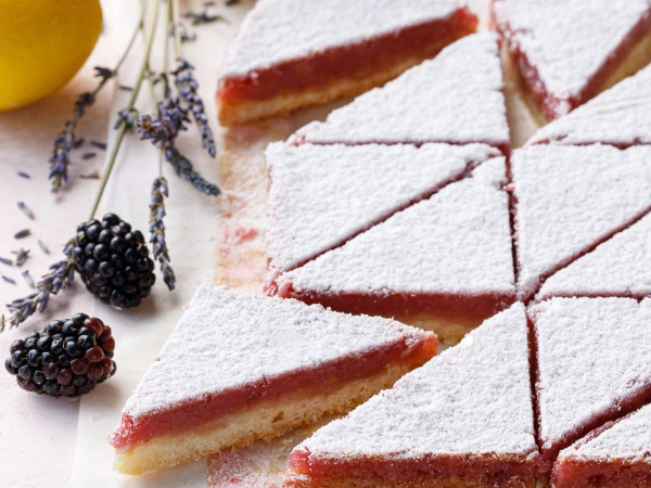 Blackberry Bars with Rosemary and Lemon