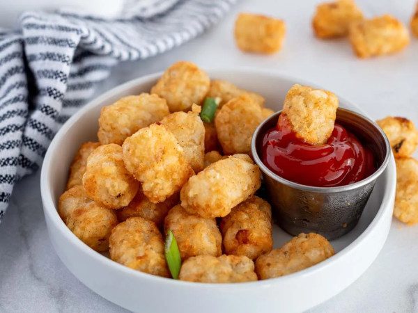 Air-Fried Asparagus Tater Tots