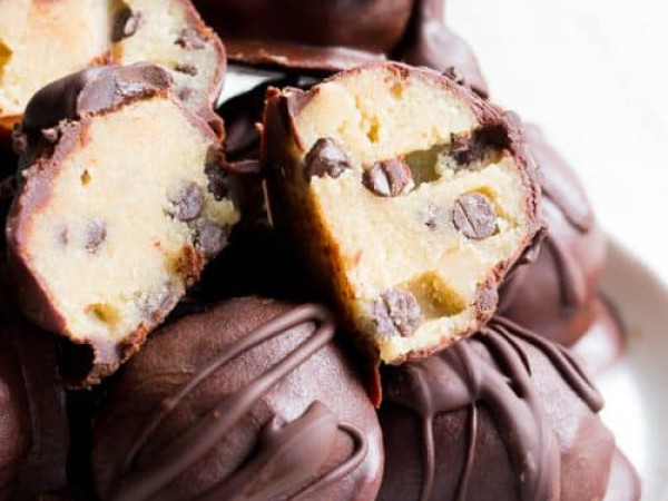 Chocolate Chip Cookie Dough Truffles by Nichola