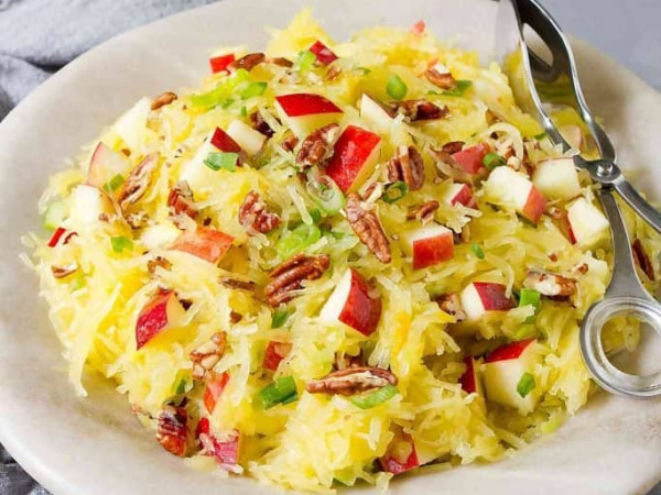 Cinnamon-Infused Apple Spaghetti Squash