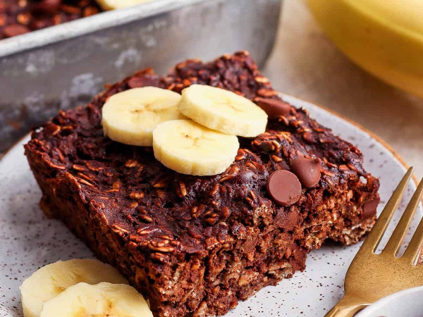 Brownies with Oats and Bananas