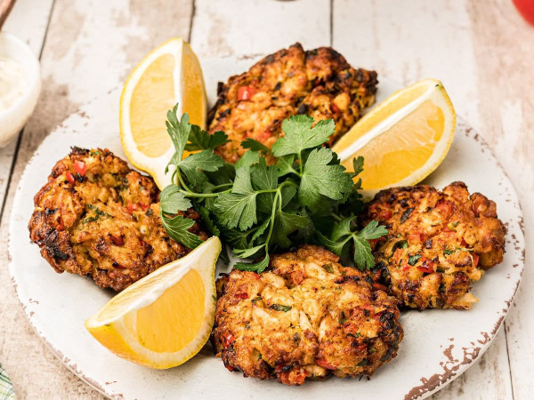 Air-Fried Cajun Crab Cakes