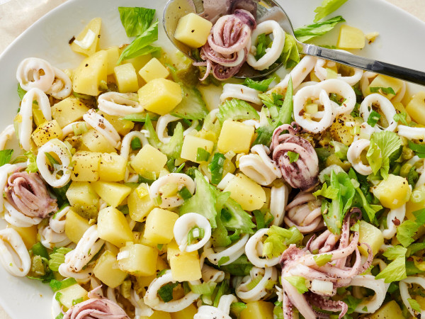 Warm Salad with Calamari