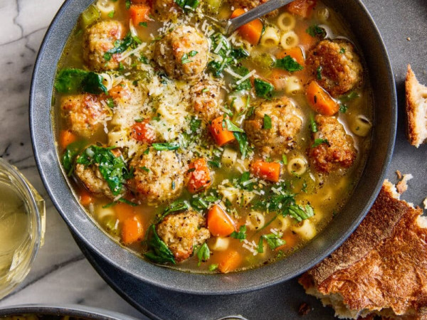 Venison Meatball Italian Wedding Soup