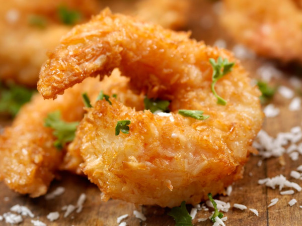 Low-Carb Fried Coconut Shrimp