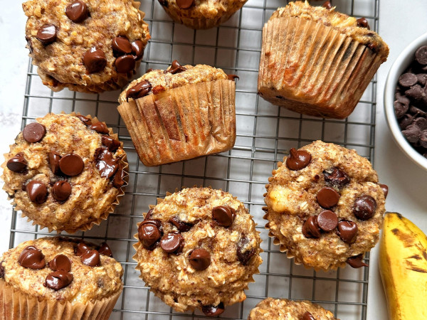 Gluten-Free Chocolate Chip Oat Muffins