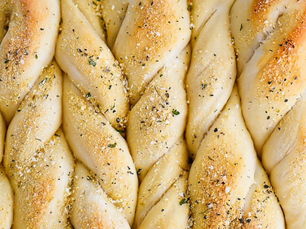 Parmesan and Herb Flavored Breadsticks