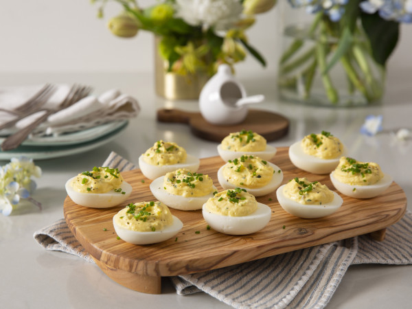 Honey Mustard Deviled Eggs Featuring Tarragon