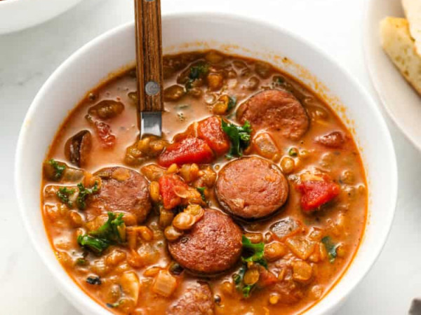 Lentil Sausage Soup by Kris