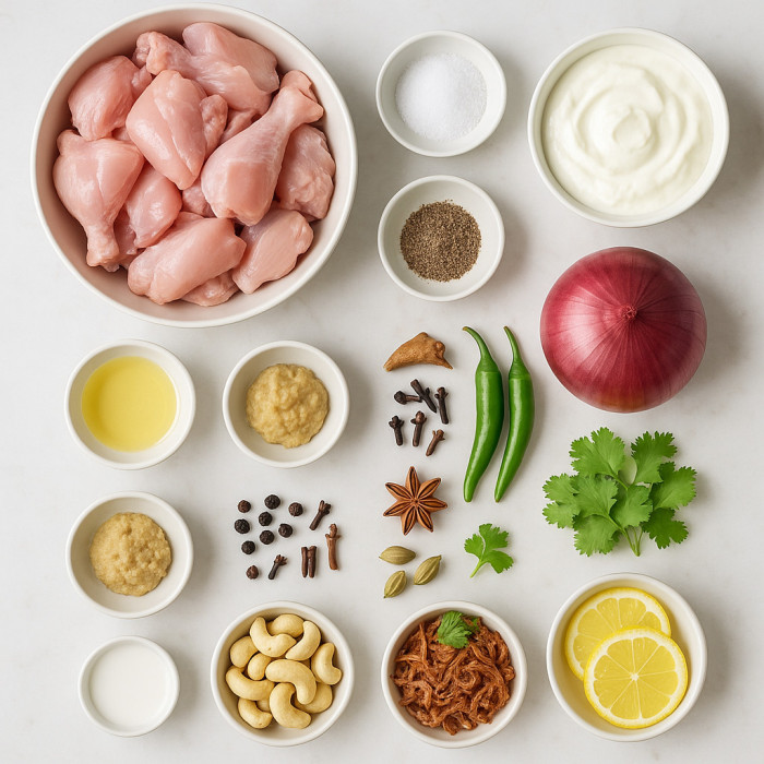Deliciously Creamy Chicken Stew ingredients