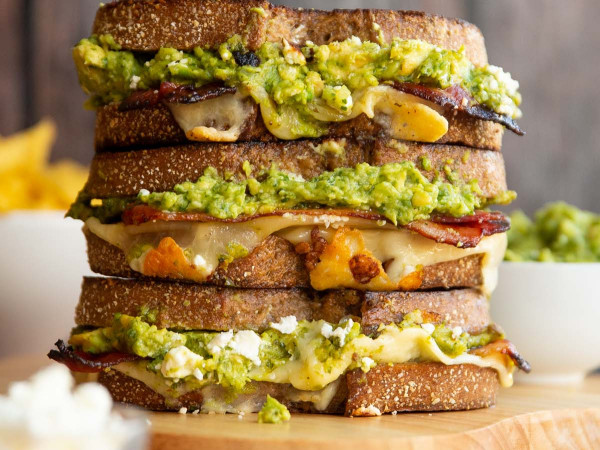 Guacamole-Stuffed Grilled Cheese on Texas Toast