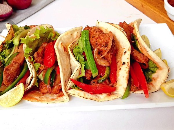 Flavorful chicken fajita tacos