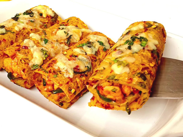 Chicken Stuffed with Crispy Potato and Egg