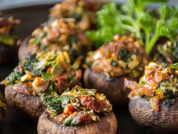 Air Fryer Spinach and Feta Bake