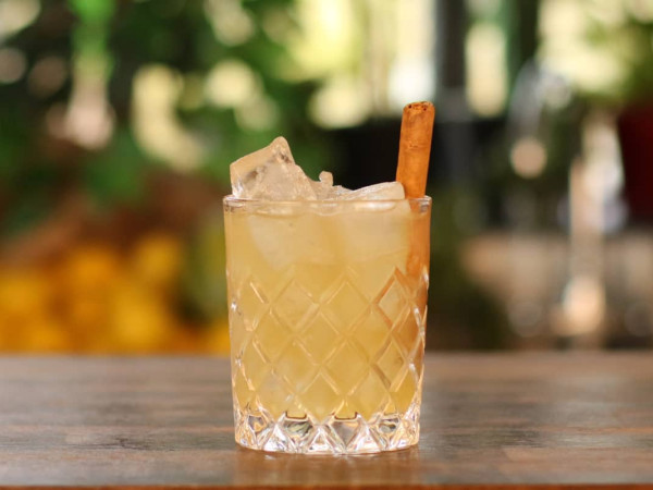 Cocktail with a Maple Leaf Twist