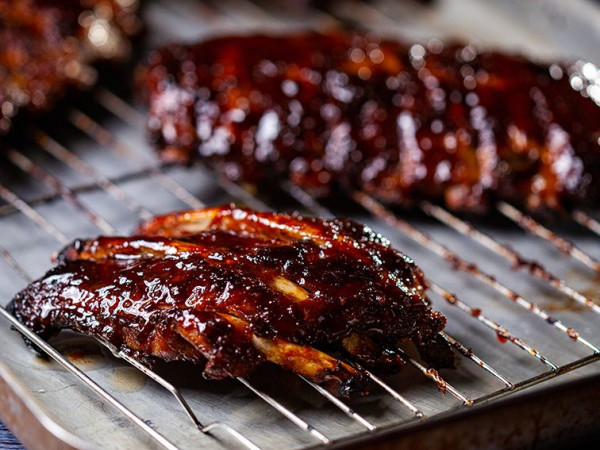 Pork Ribs Glazed with Homemade Teriyaki