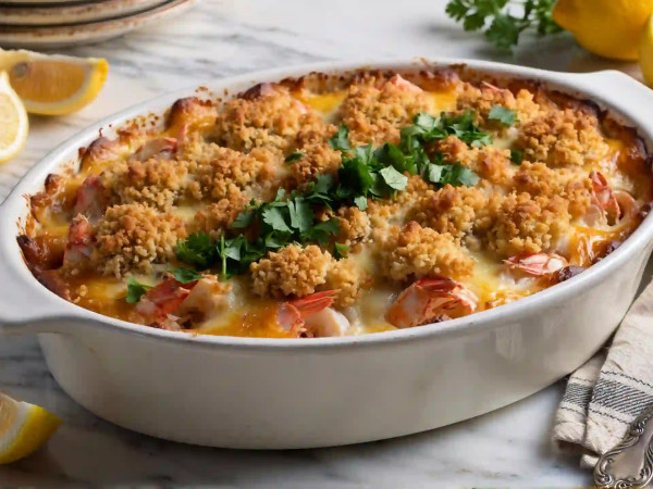 Easy Shrimp and Cheese Brunch Casserole to Make in Advance