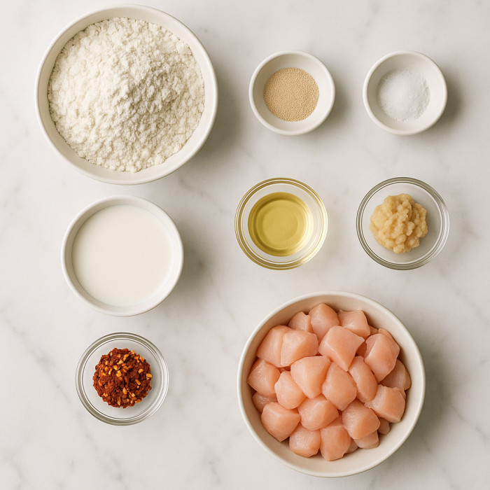 Rolls Stuffed with Chicken ingredients