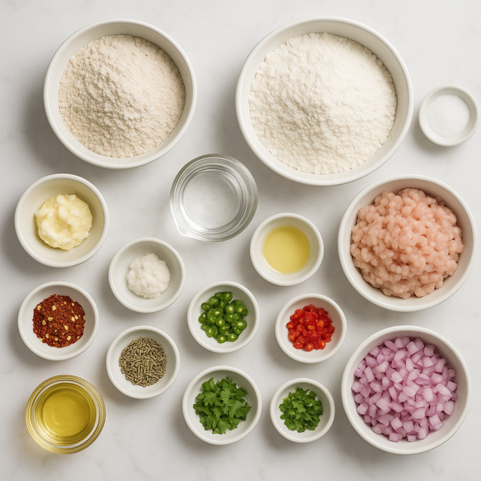 Luxurious Minced Meat Flatbread ingredients