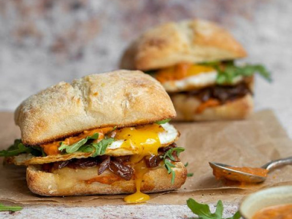 Spicy Cajun Egg Breakfast Sandwich
