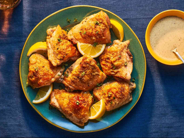 Garlic Lemon Chicken Thighs