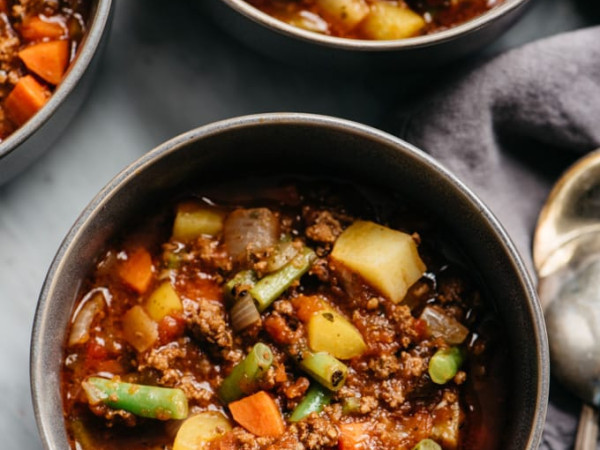 Whole30® Compliant Beef and Veggie Soup