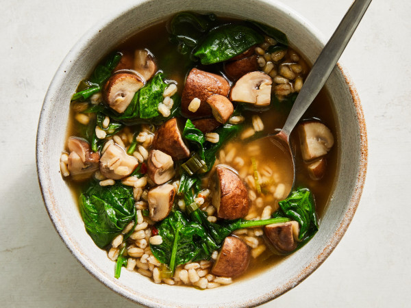 Mushroom Barley Soup Made the Slow Way