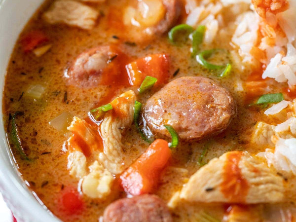 Easy and Quick Gumbo with Sausage and Chicken