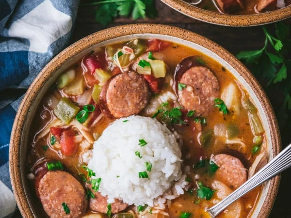 Lighter Slow Cooker Gumbo Recipe