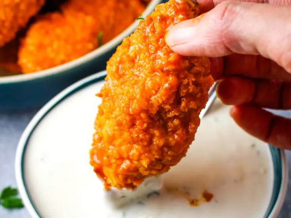 Crispy Baked Buffalo Chicken Fingers