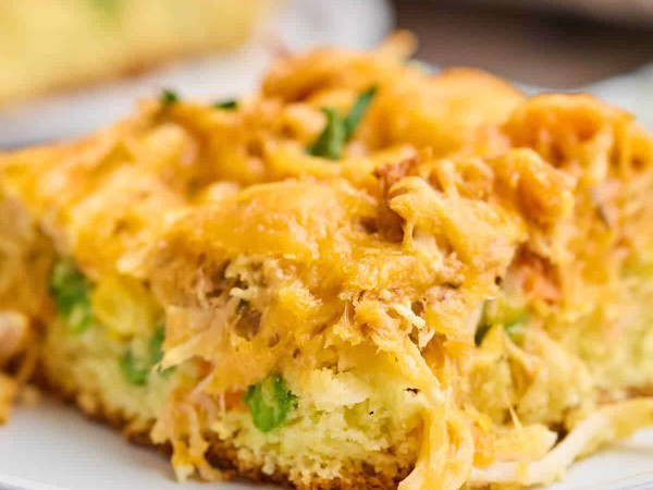 Chicken Suiza Cornbread Casserole