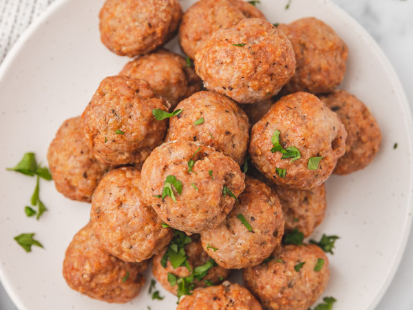 "Yippee-Ki-Yay Meatballs with Heifer"