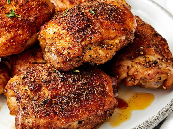 Marinated Crispy Chicken Thighs