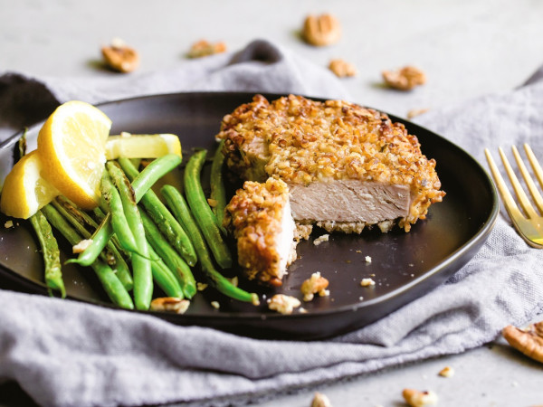 Air Fryer Pecan-Crusted Pork Chops for a Keto Diet