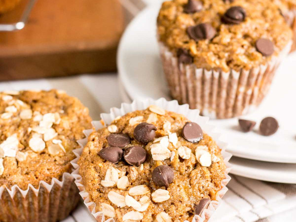 Banana-Flavored Spelt Muffins
