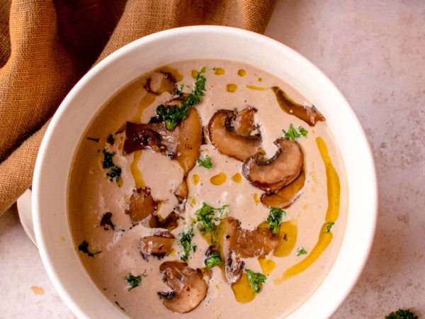 Mushroom Soup with Coconut and Tamari