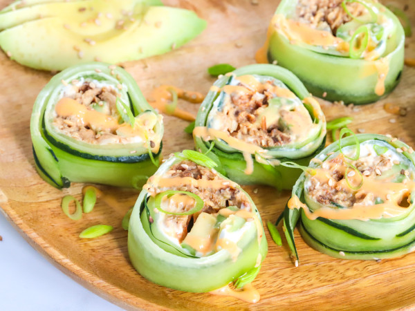 Chicken Cucumber Rolls