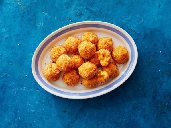 Air Fryer Mac and Cheese Balls with a Crispy Ranch Coating