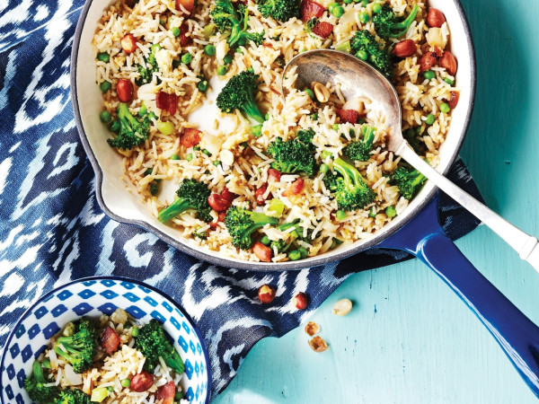 Bacon-Infused Broccoli Rice