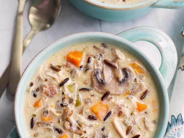 Instant Pot® Wild Rice and Chicken Soup Recipe