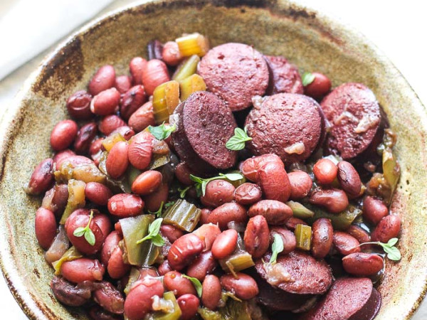 Instant Pot Beans with Sausage