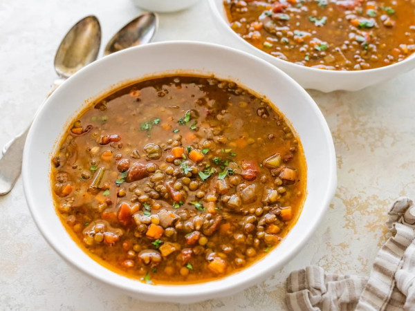 Jana's Hearty Ham and Lentil Soup in a Pressure Cooker