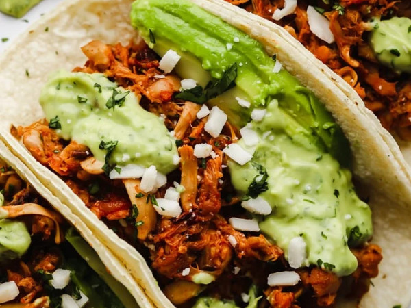 Vegan Tacos Featuring Chili-Lime Jackfruit