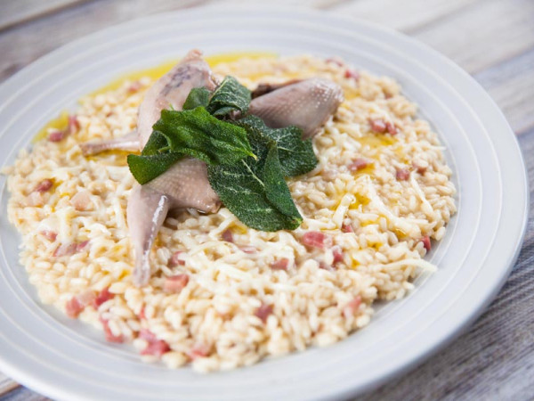 Risotto with Quail, Italian Style