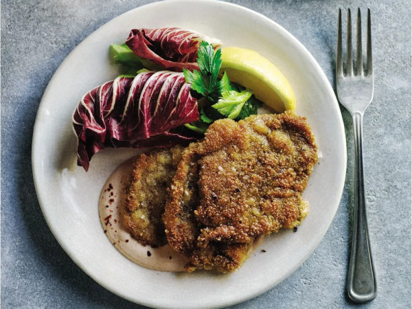 Pepper and Onion Agrodolce Lamb Scallopini