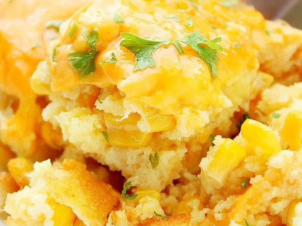 Corn Casserole Made from Scratch by Nikki
